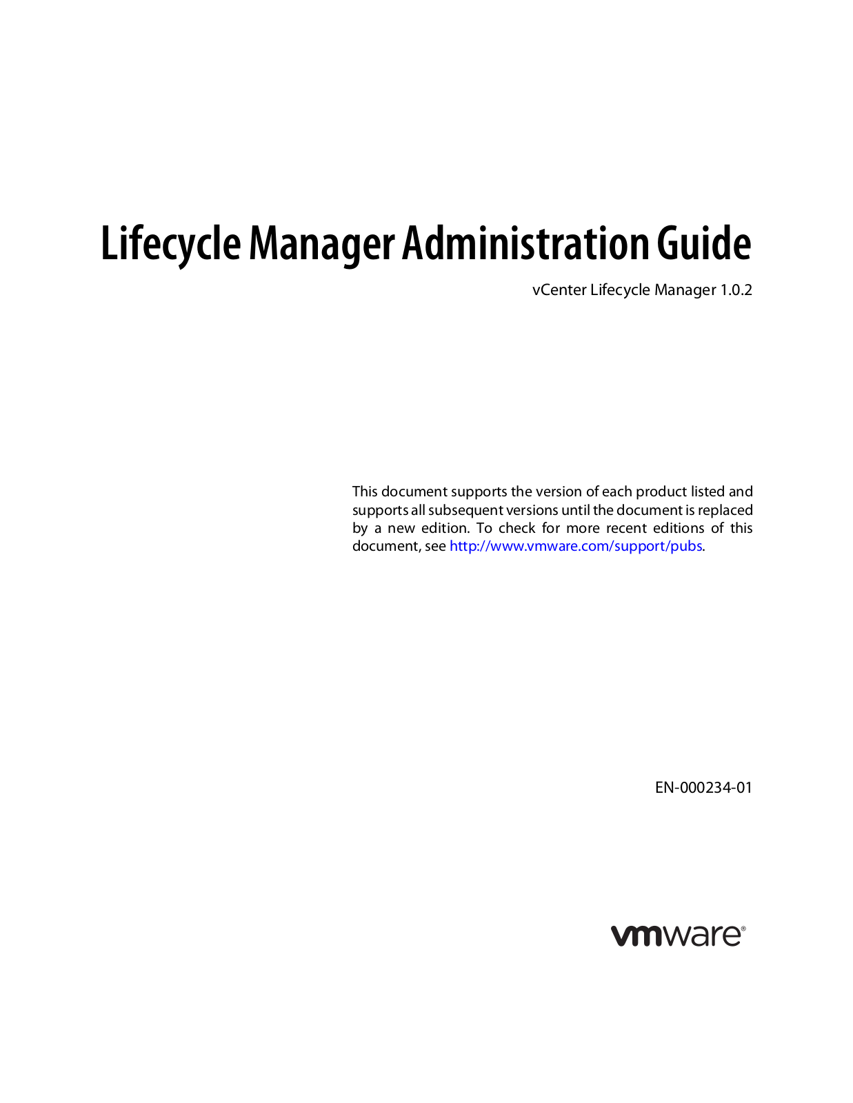 VMware vCenter Lifecycle Manager - 1.0.2 Administrator’s Guide