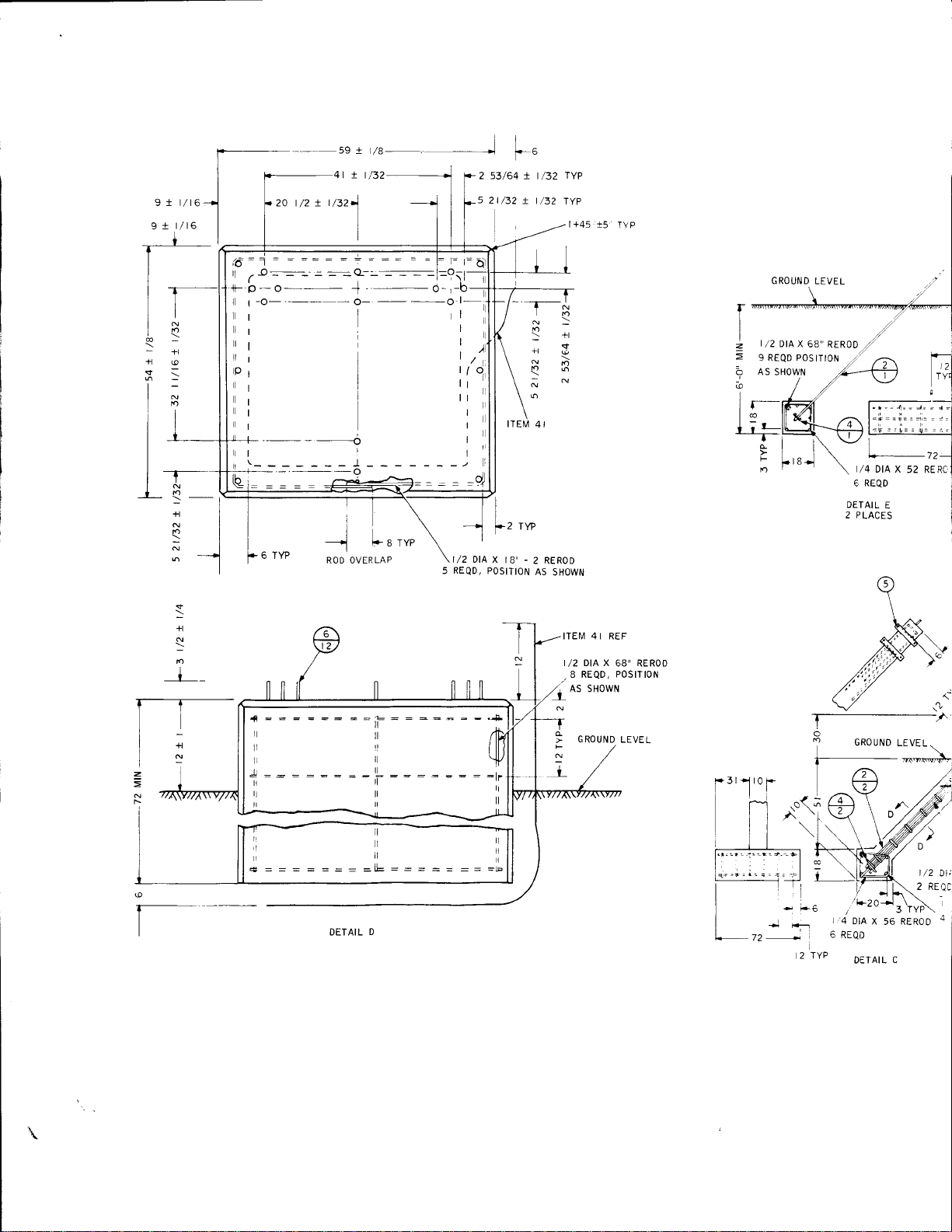 
i
6 IYP
I
-::::=::.:.:-
llll
I
trll
J=_-=
rrll
till
ti
rll
2a t/2 ! t/321
--t
OVERLAP
ROD
DETAIL D
rvp
F- a
I
lt
__l_!:___=
ll
_tL
-
![