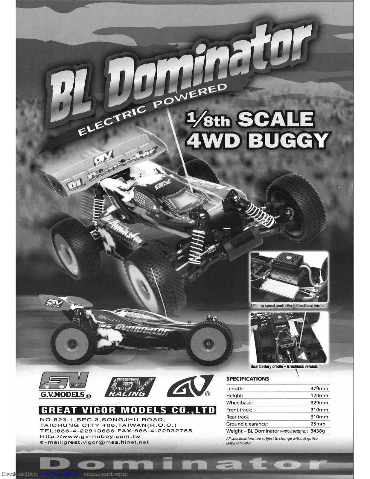 GREAT VIGOR BL Dominator User Manual - ManualMachine.com