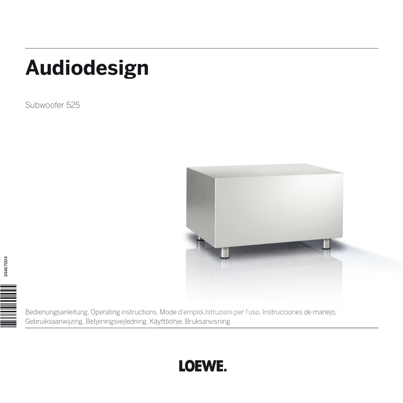 Loewe Subwoofer 525 User guide - ManualMachine.com