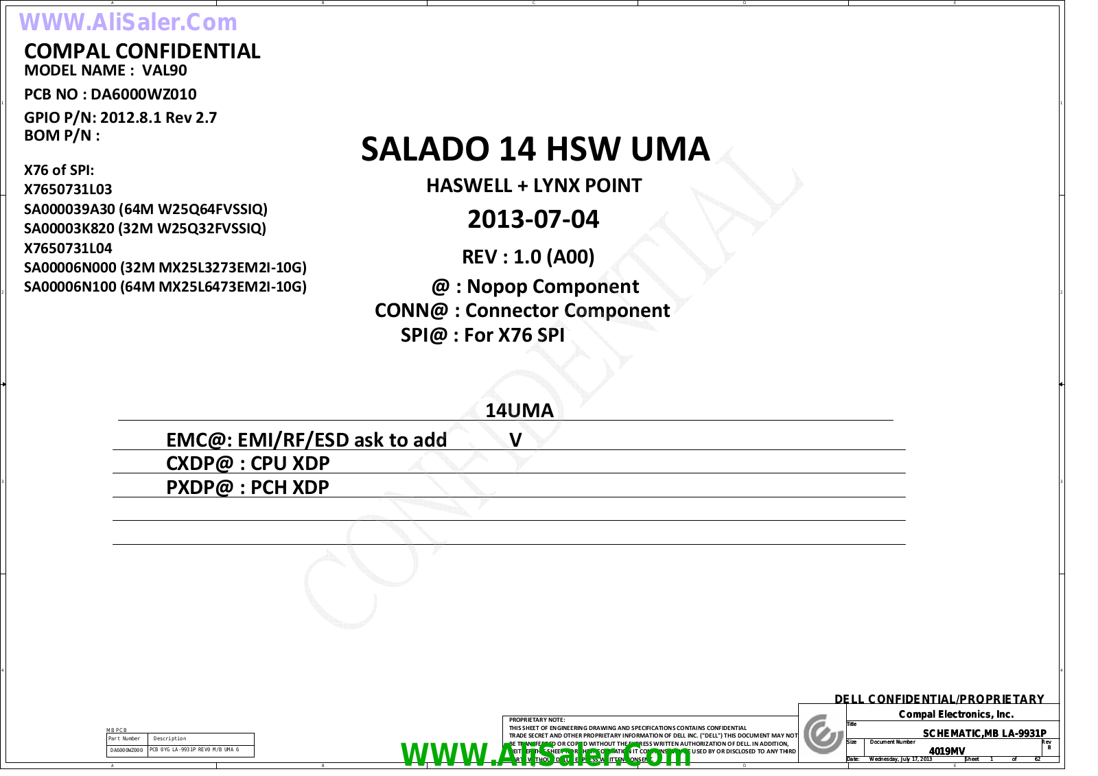 Compal LA-9931P Schematic