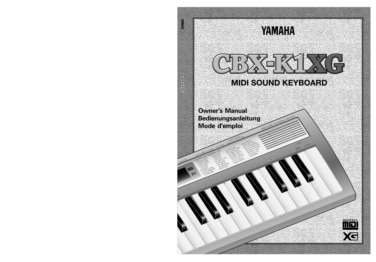 Yamaha Audio CBX-K1XG User Manual