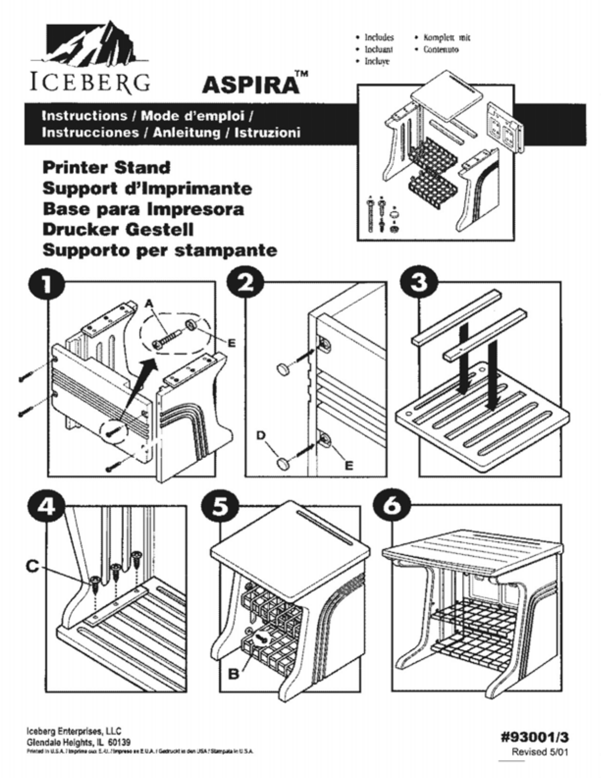 Iceberg 93001 User Manual