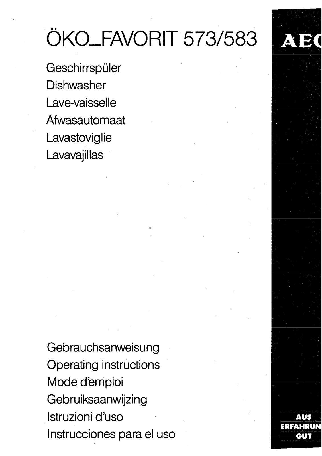 Aeg 583 User Manual