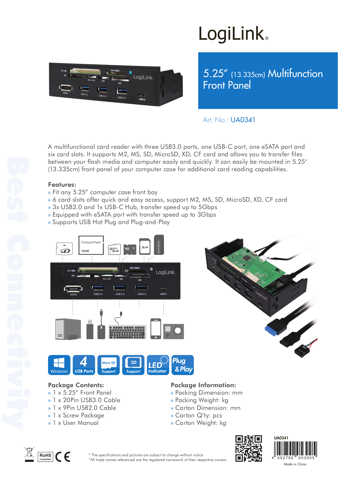 Logilink IUSB-CARD-341 Datasheet - ManualMachine.com