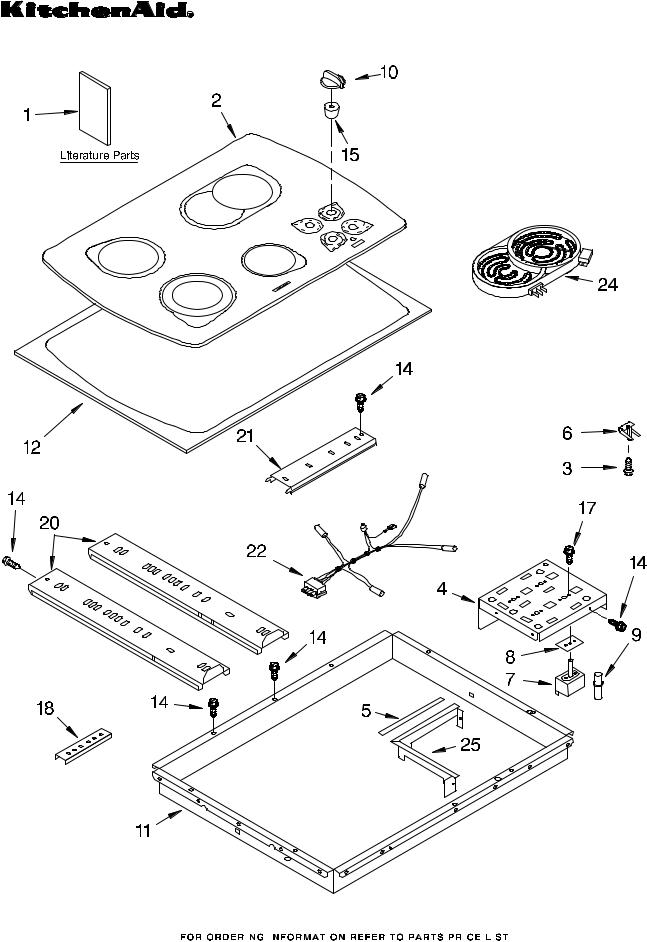 KitchenAid KECC507KWW02 Parts List