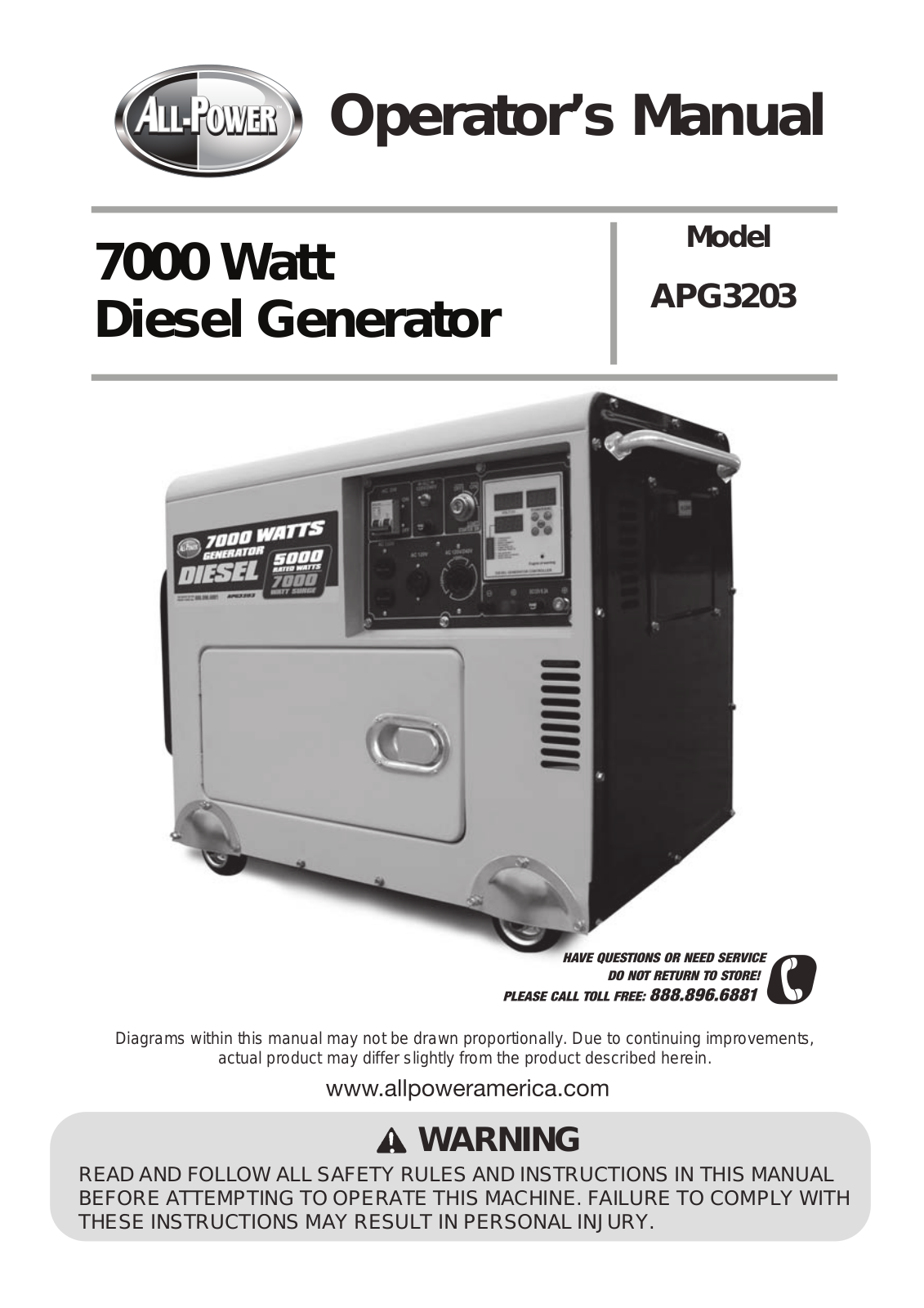 All Power APG3203 User Manual