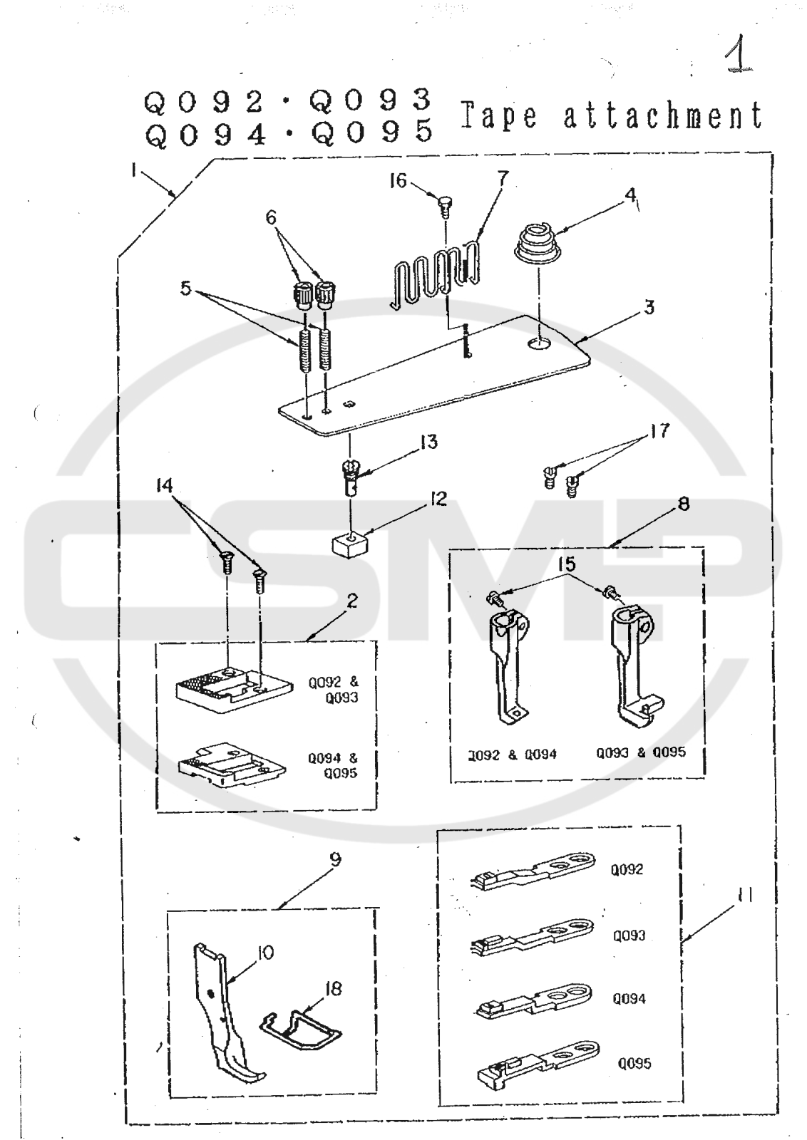 Juki DSC245 Parts Book