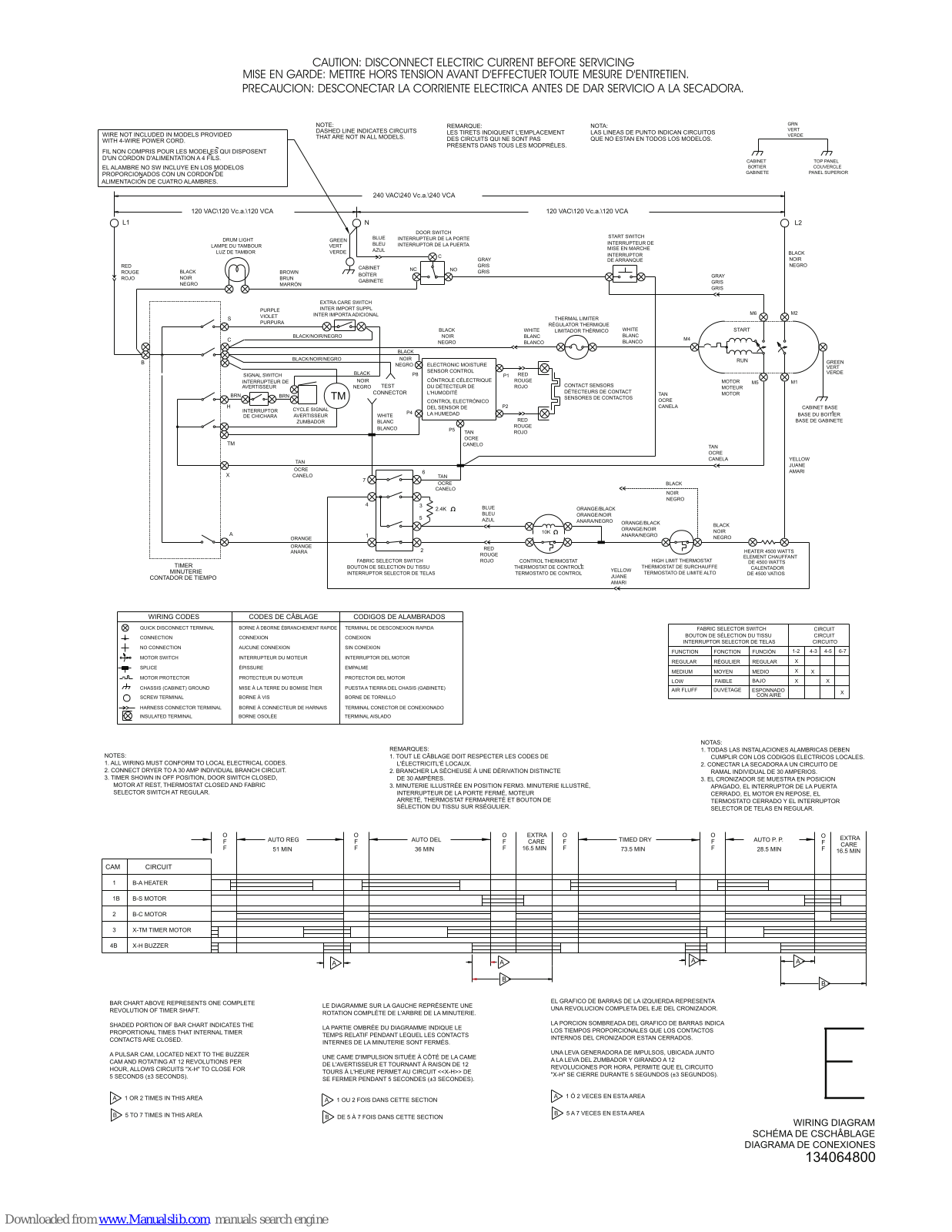 Frigidaire GLEQ642CAS2 Wiring Diagram