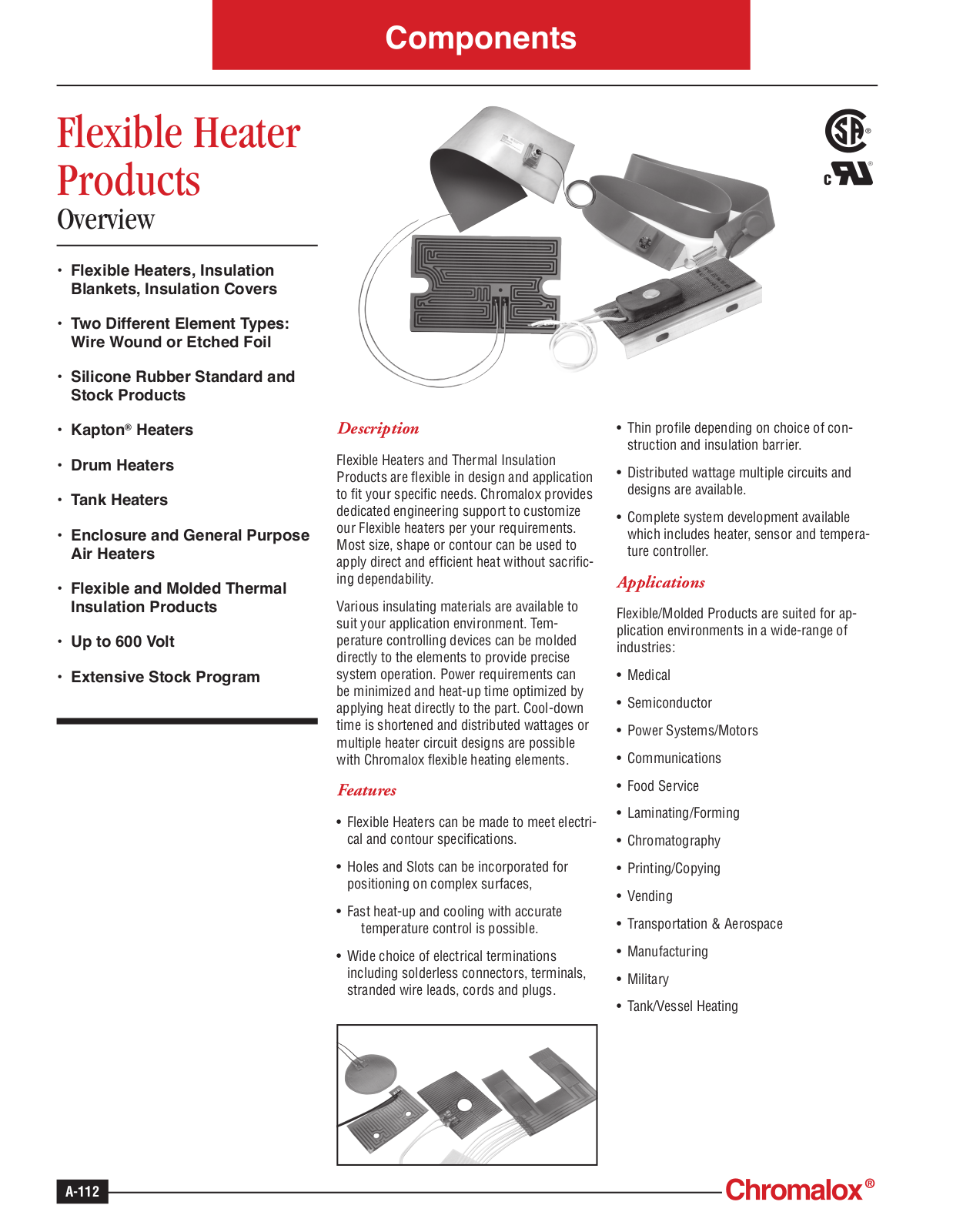 Chromalox Heater Catalog Page