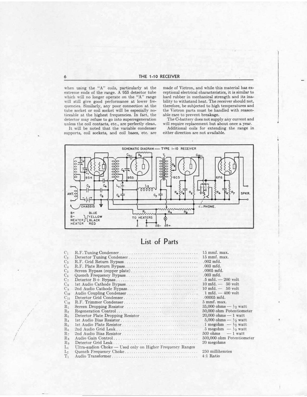 NATIONAL RADIO 1-10 User Manual (PAGE 06)