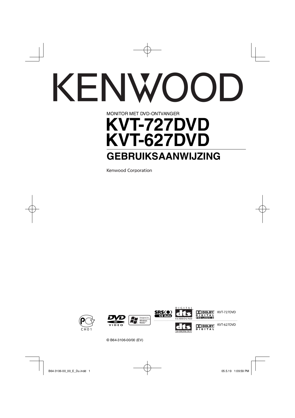 Kenwood KVT-727DVD, KVT-627DVD User Manual