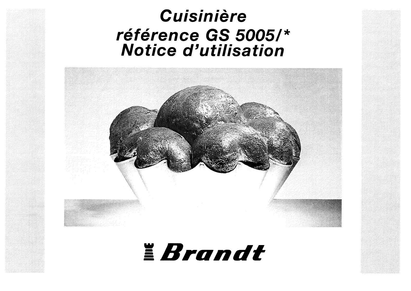 BRANDT GS5005 User Manual