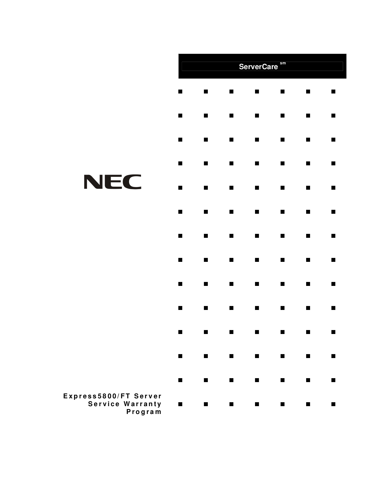 NEC 5800-FT User Manual