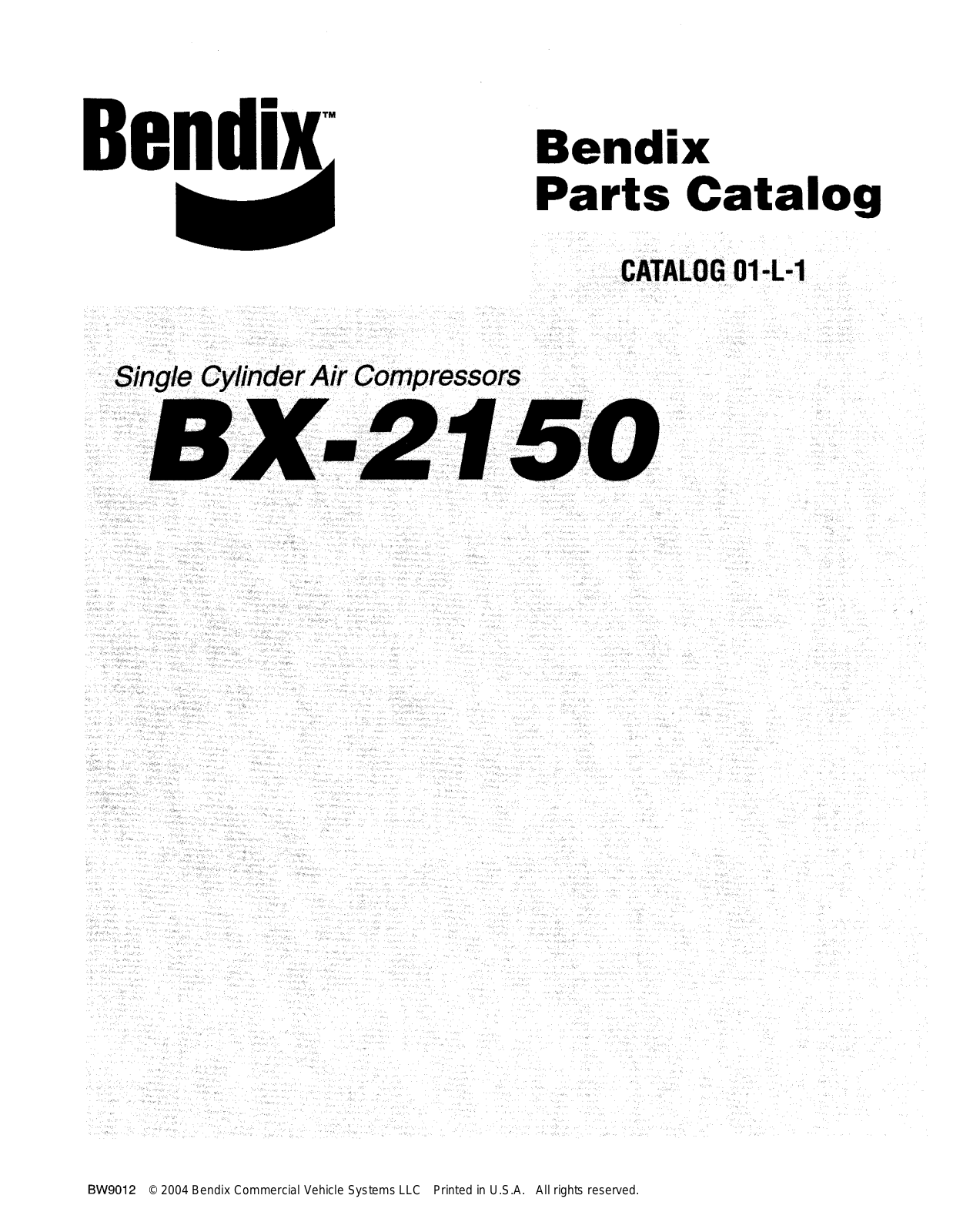 BENDIX 01-L-1 User Manual