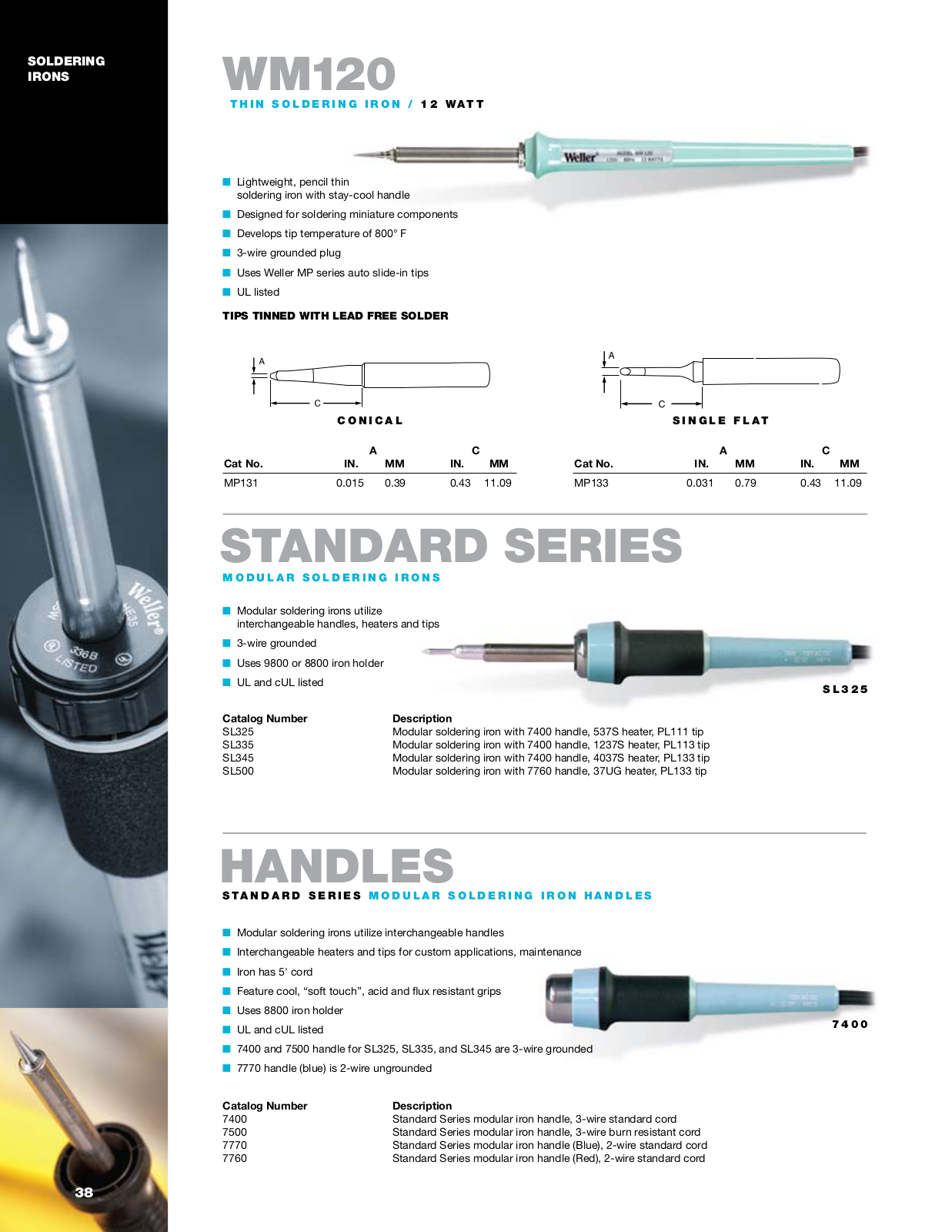 Weller - Apex Tool Group Soldering irons Catalog Page