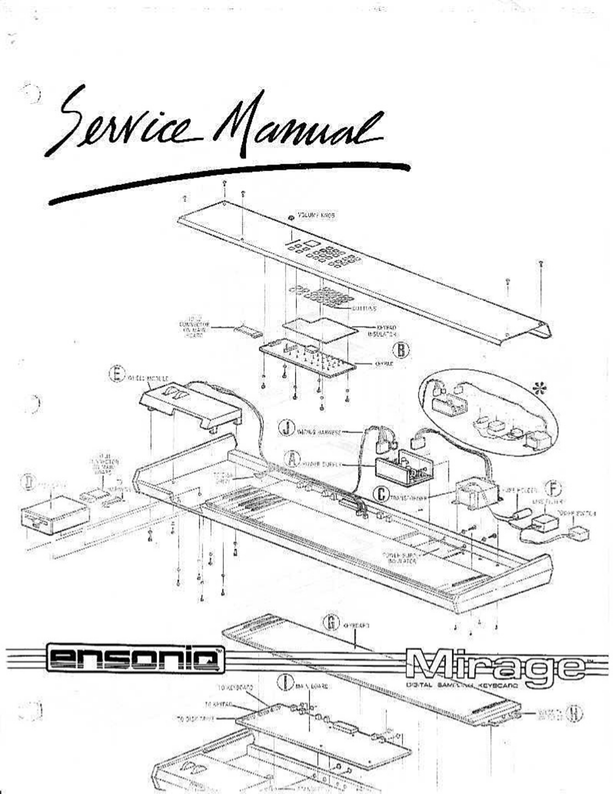 Ensoniq Corporation Mirage DSK-8 Service Manual