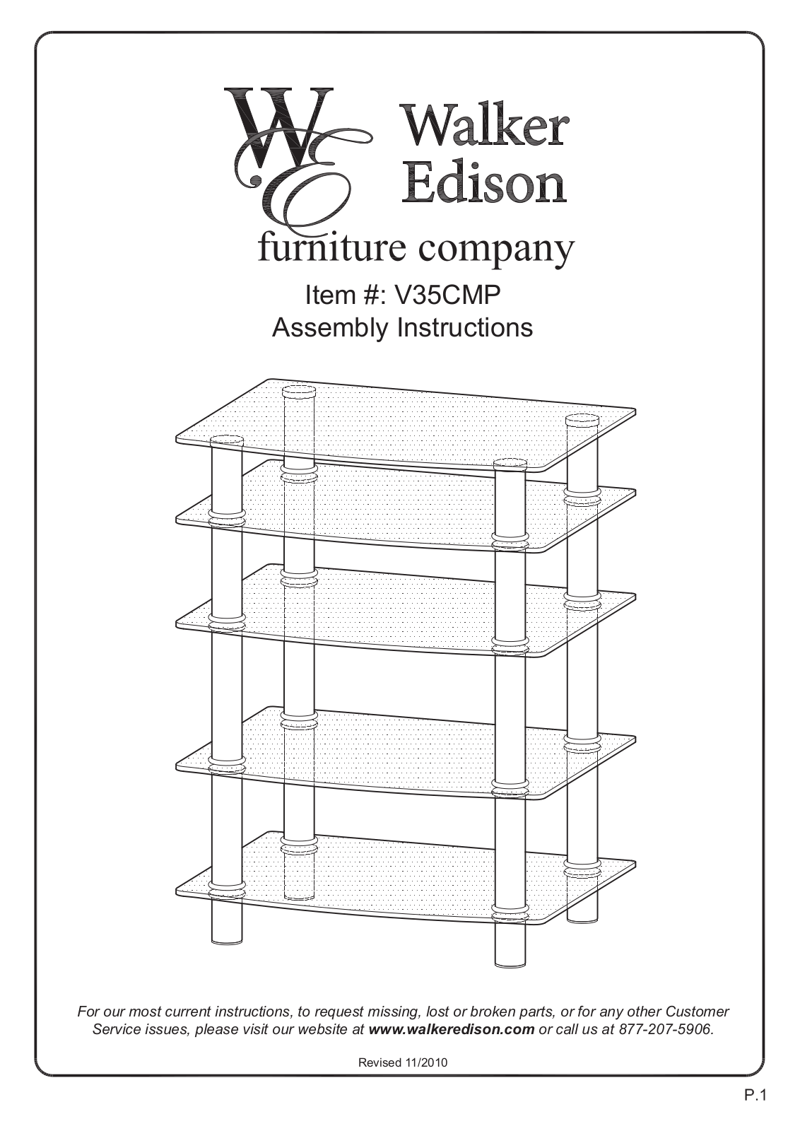 Walker V35CMPB, V35CMP User Manual