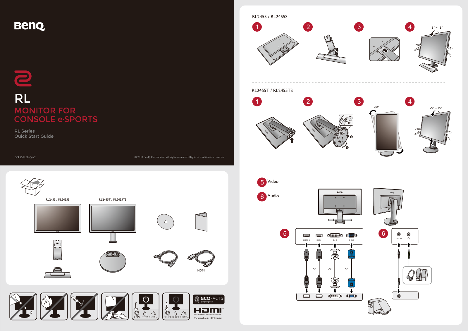 Benq 9H.LHHLB.QBE Quick Start Guide