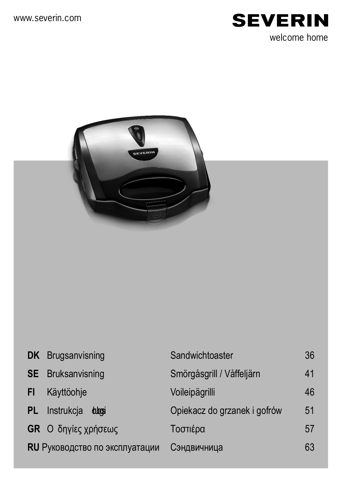 Severin SA2962 User guide