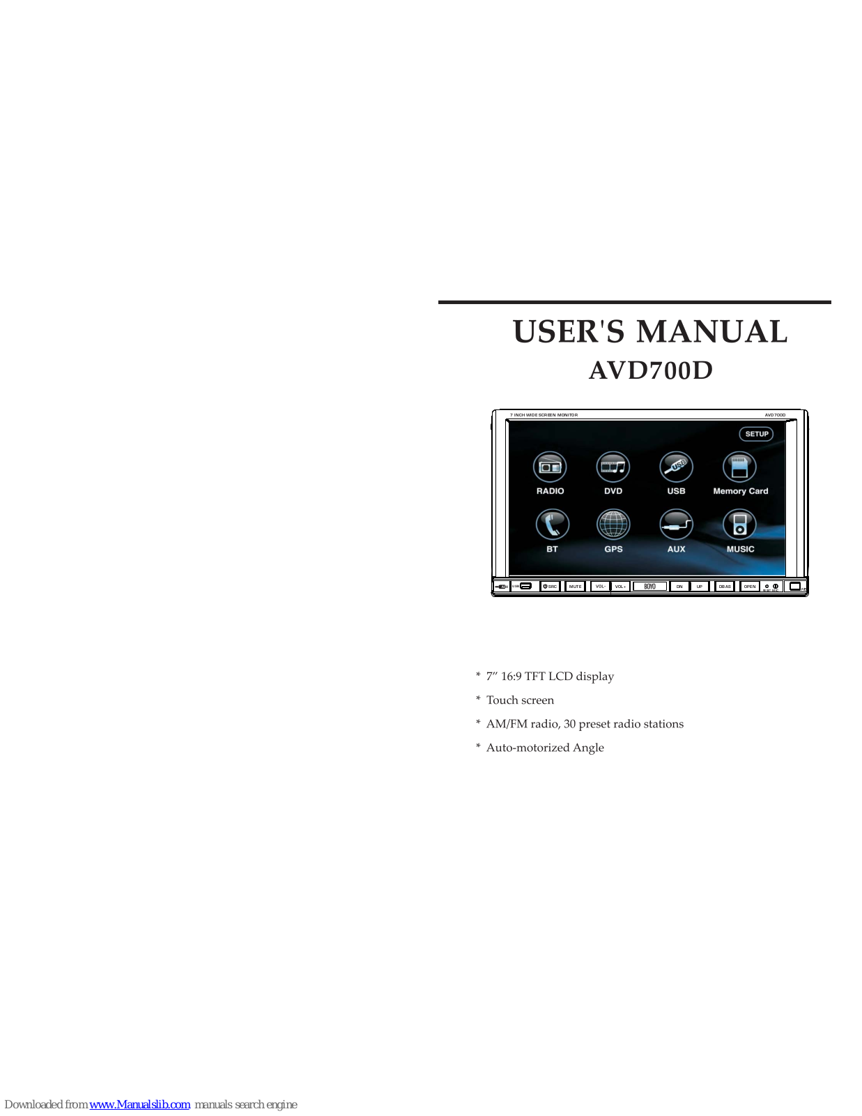Boyo AVD700D User Manual - ManualMachine.com