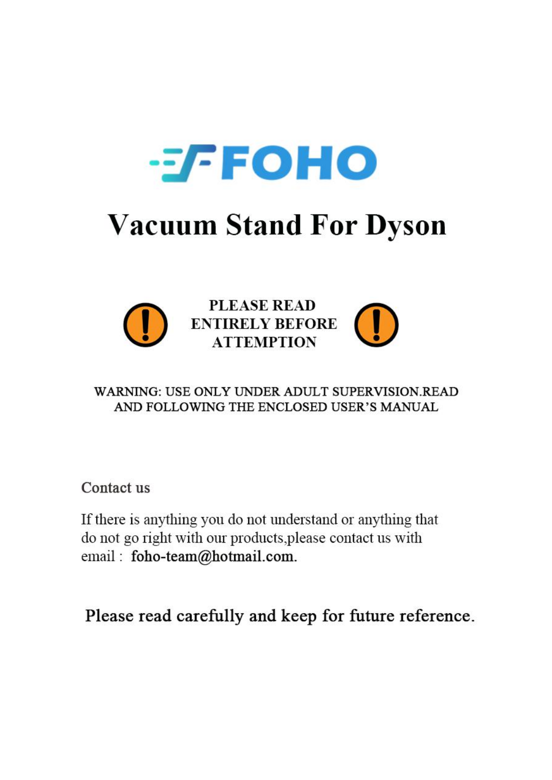 Foho TUDE1000 Installation & Assembly - ManualMachine.com