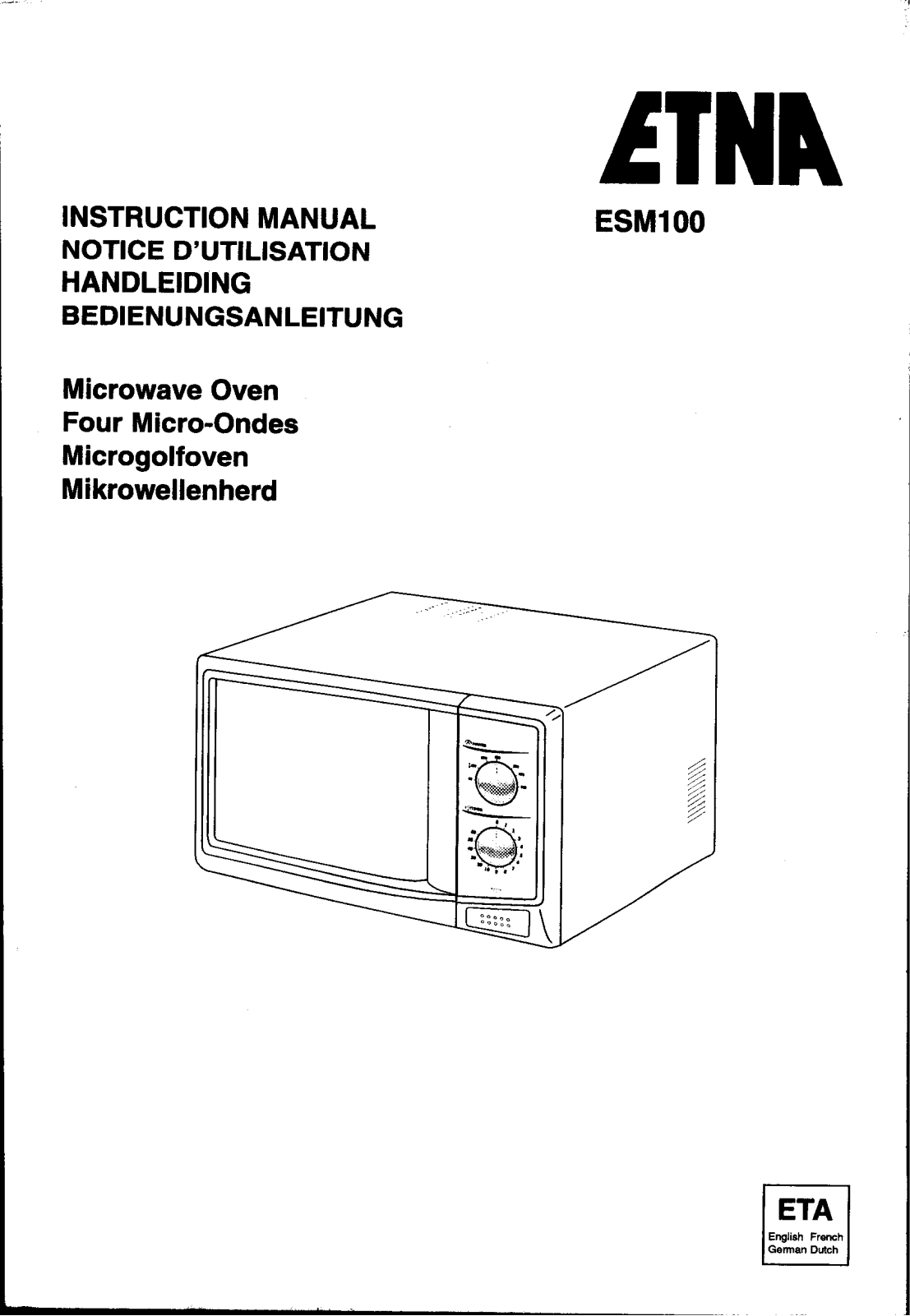 ETNA ESM100 User Manual