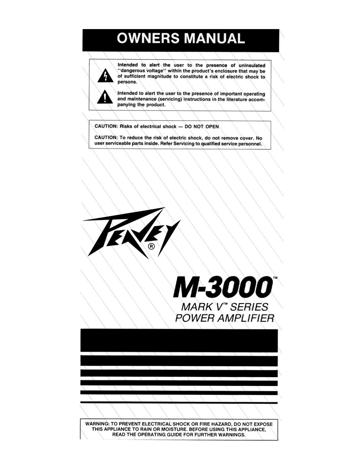 Peavey M-3000 User Manual