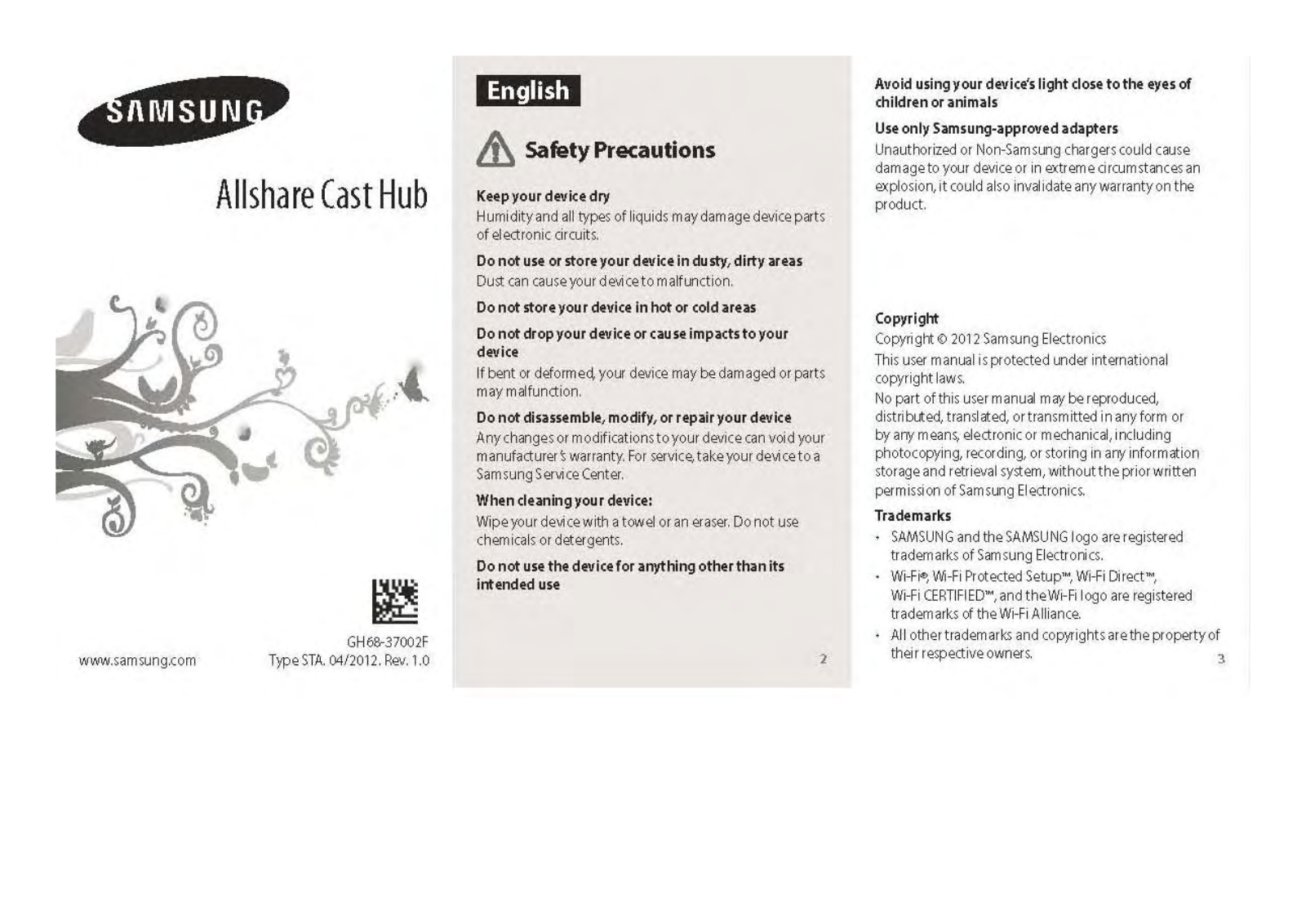 Samsung EADT10 User Manual