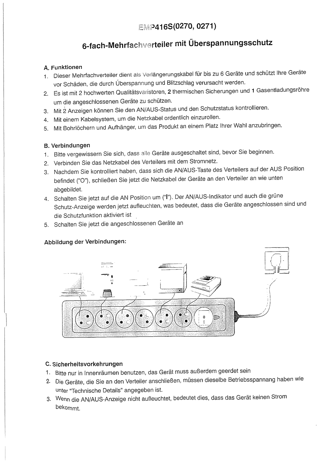 GAO EMP416S User manual