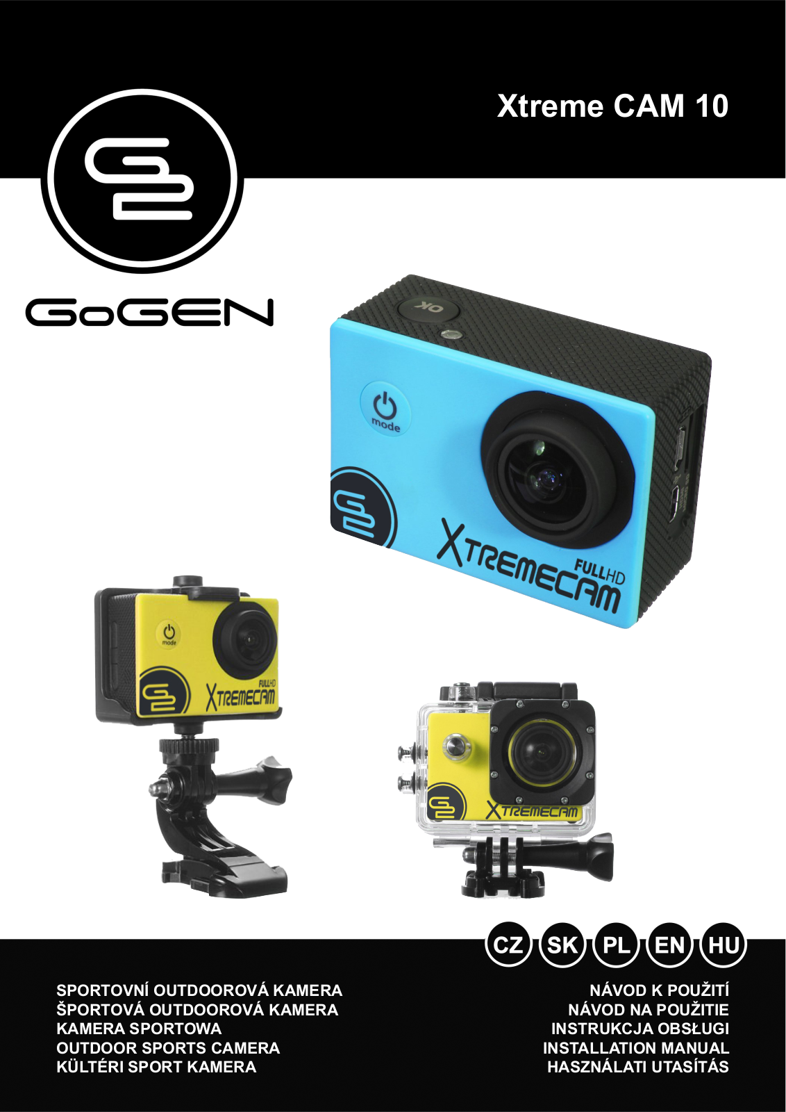 GoGEN XTREME CAM 10 Y User Manual