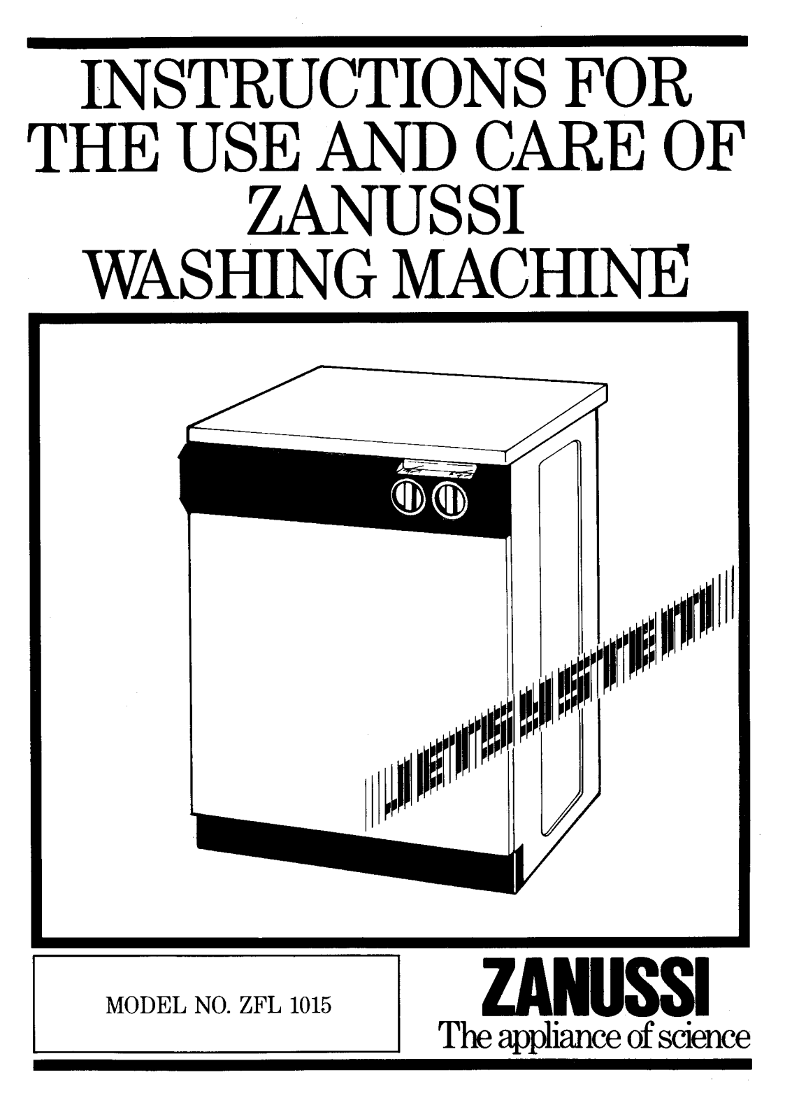 Zanussi ZFL1015 User Manual