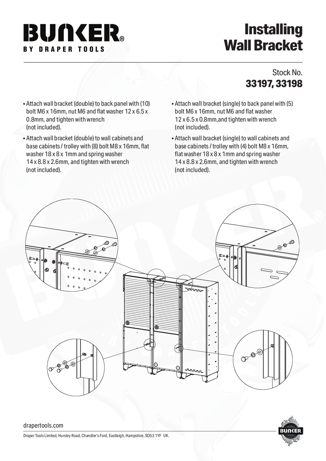 Draper Tools 33198, 33197 Instructions - ManualMachine.com