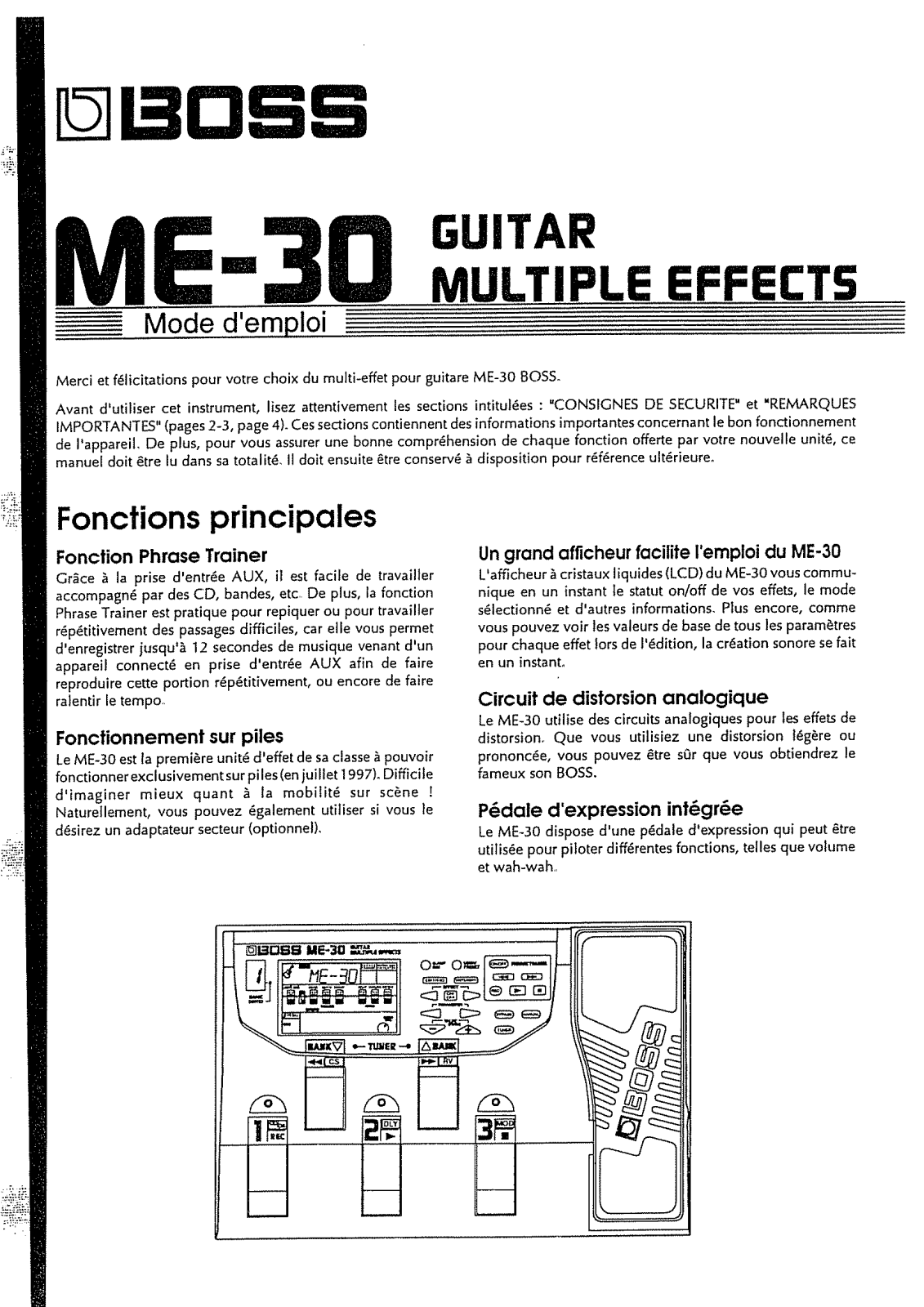 Roland ME-30 User Manual