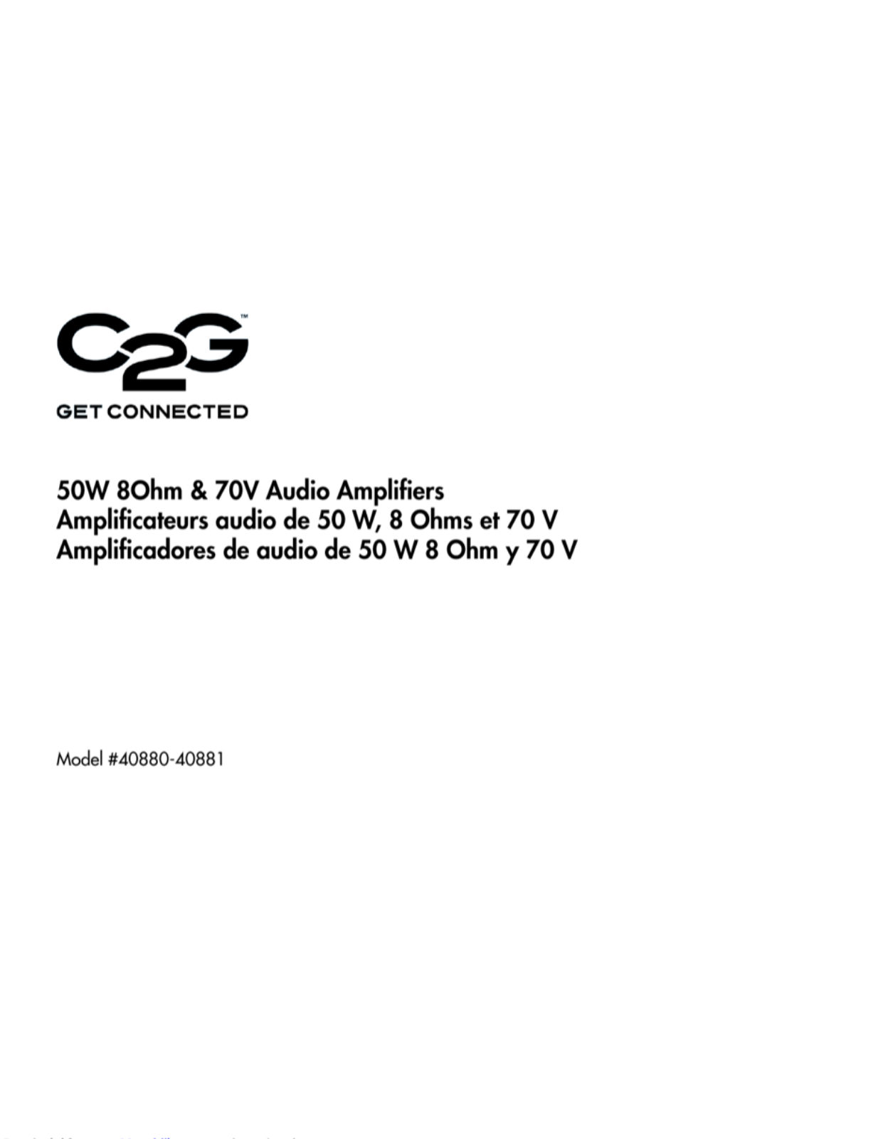 C2G 40881 User Manual