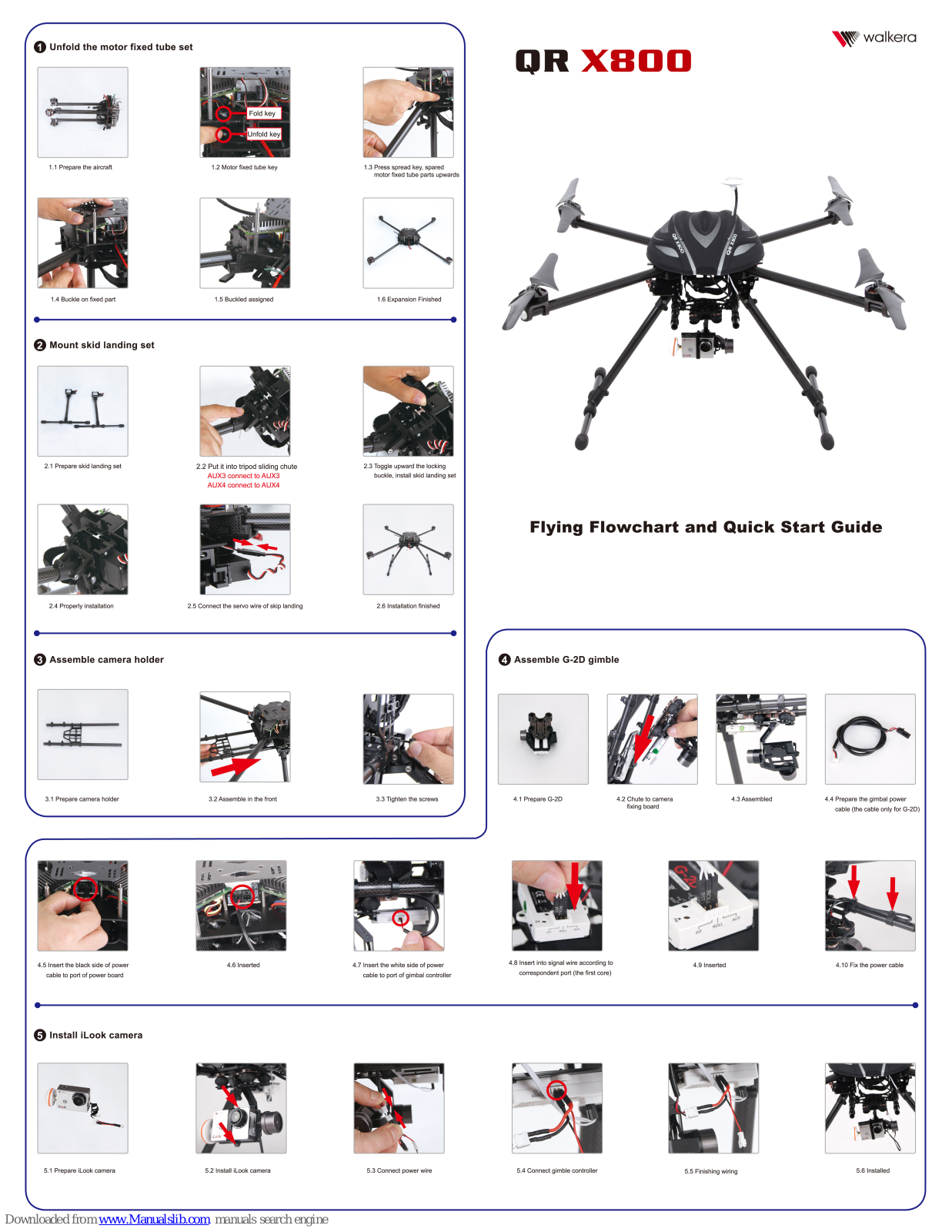 Walkera QR X800 Quick Start Manual