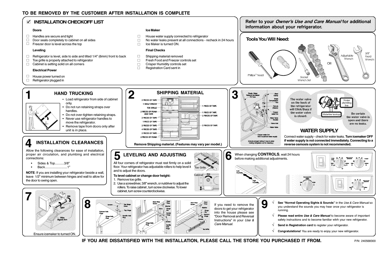 Frigidaire FRT18KS5AQ8, FRT21H8CZ0, FRT21LR7AQC, GLRT184TCQ1, PLHT219TCK1 Installation Guide - ManualMachine.com