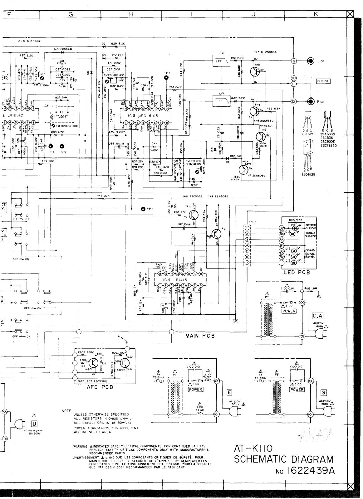 Akai ATK-110 Schematic