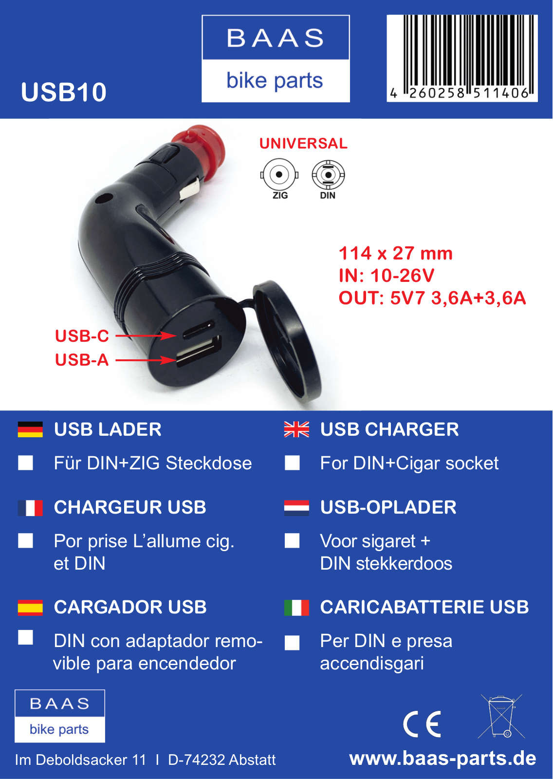 BAAS USB10 User guide