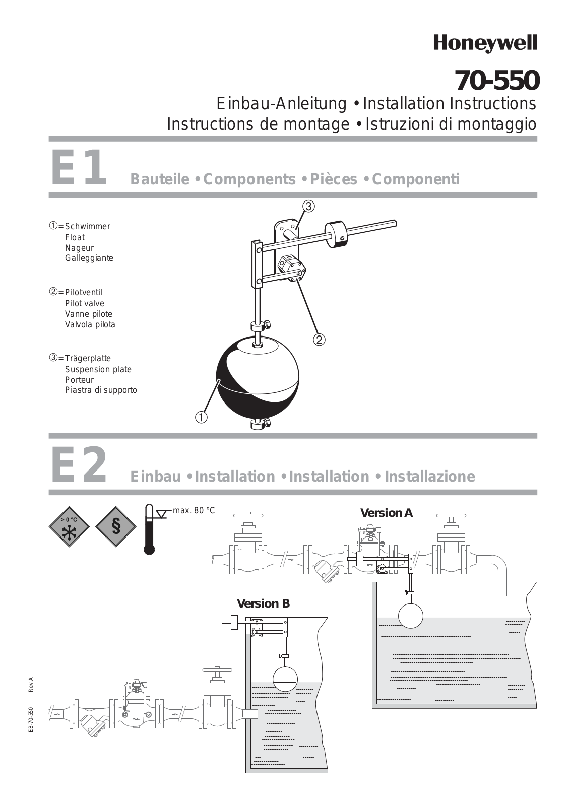 HONEYWELL 70-550 User Manual