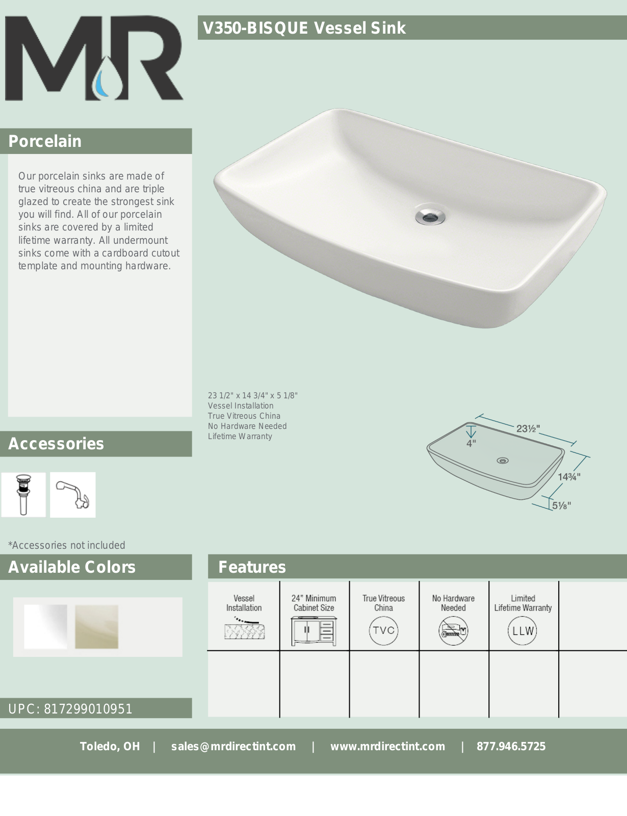 MR Direct MRDR1767 Specifications - ManualMachine.com