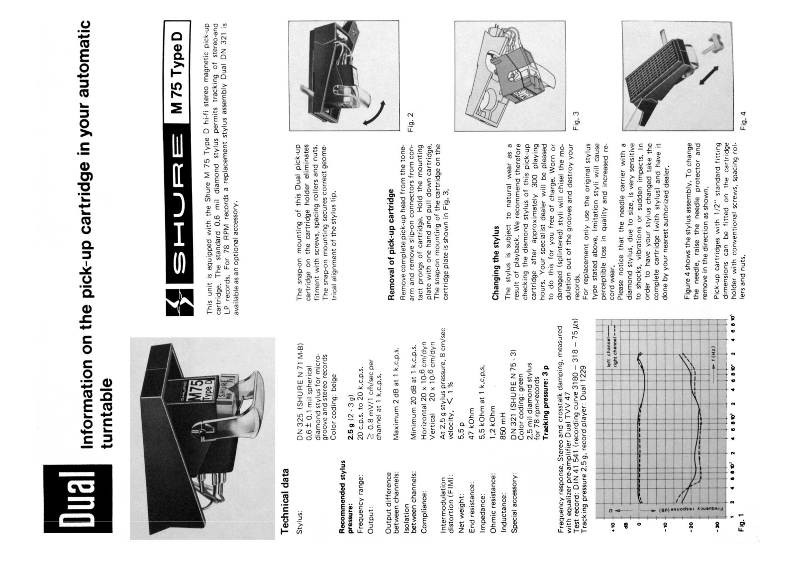 Dual M-75 Owners Manual