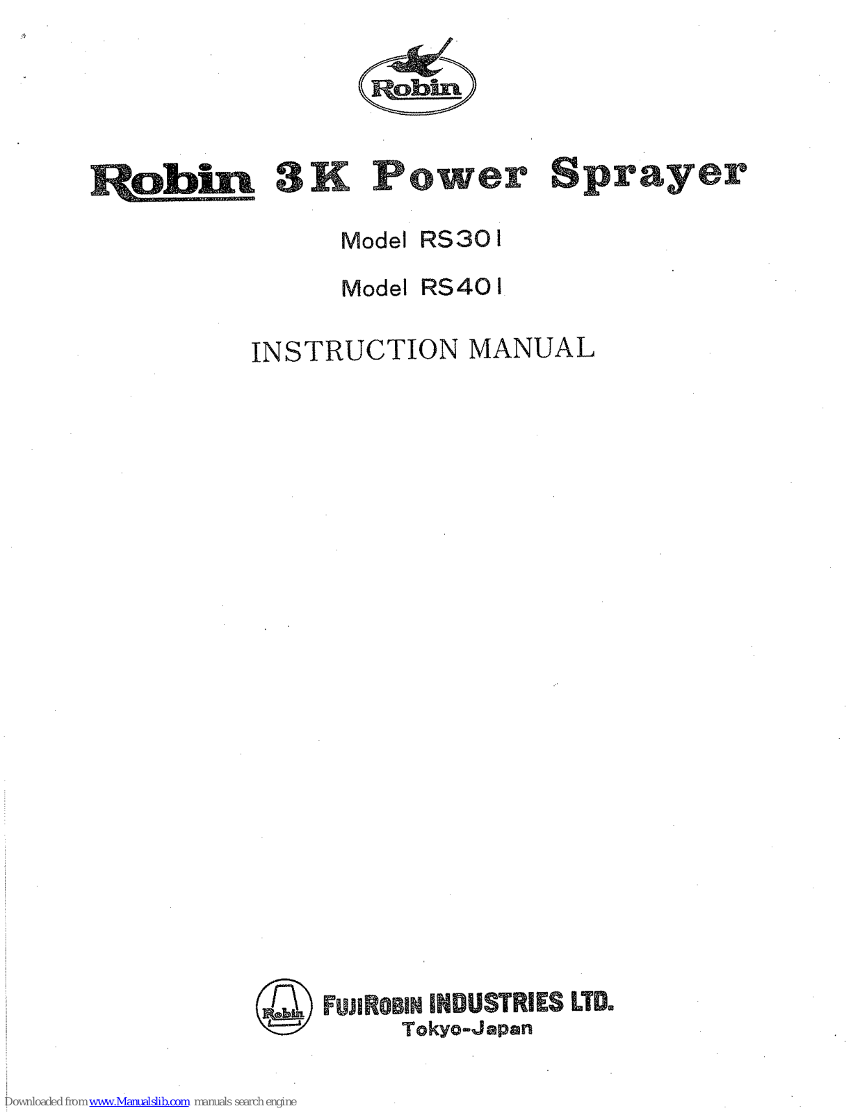 Robin RS30 I, RS40 I Instruction Manual