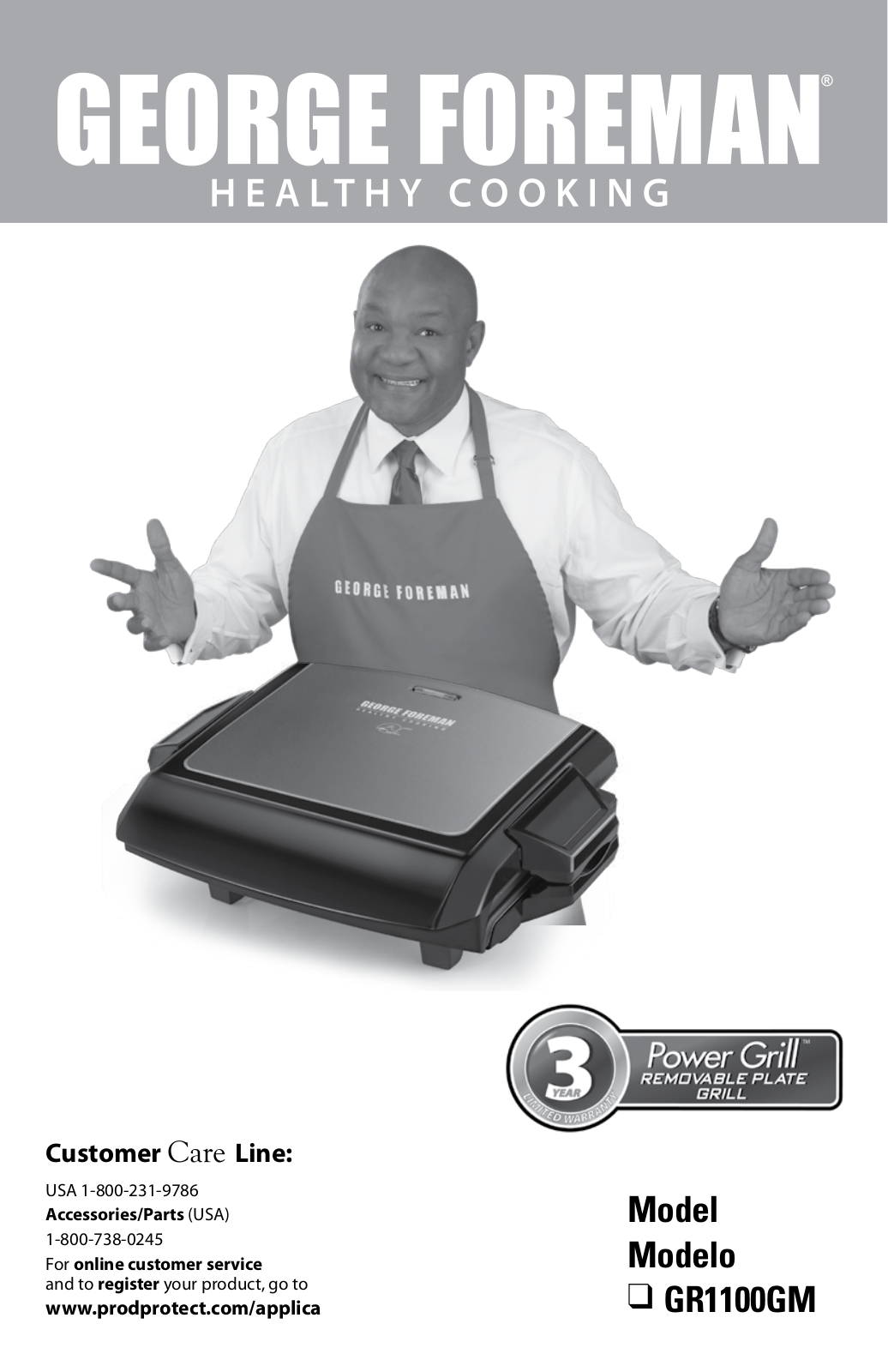 George Foreman GR1100GM User Manual