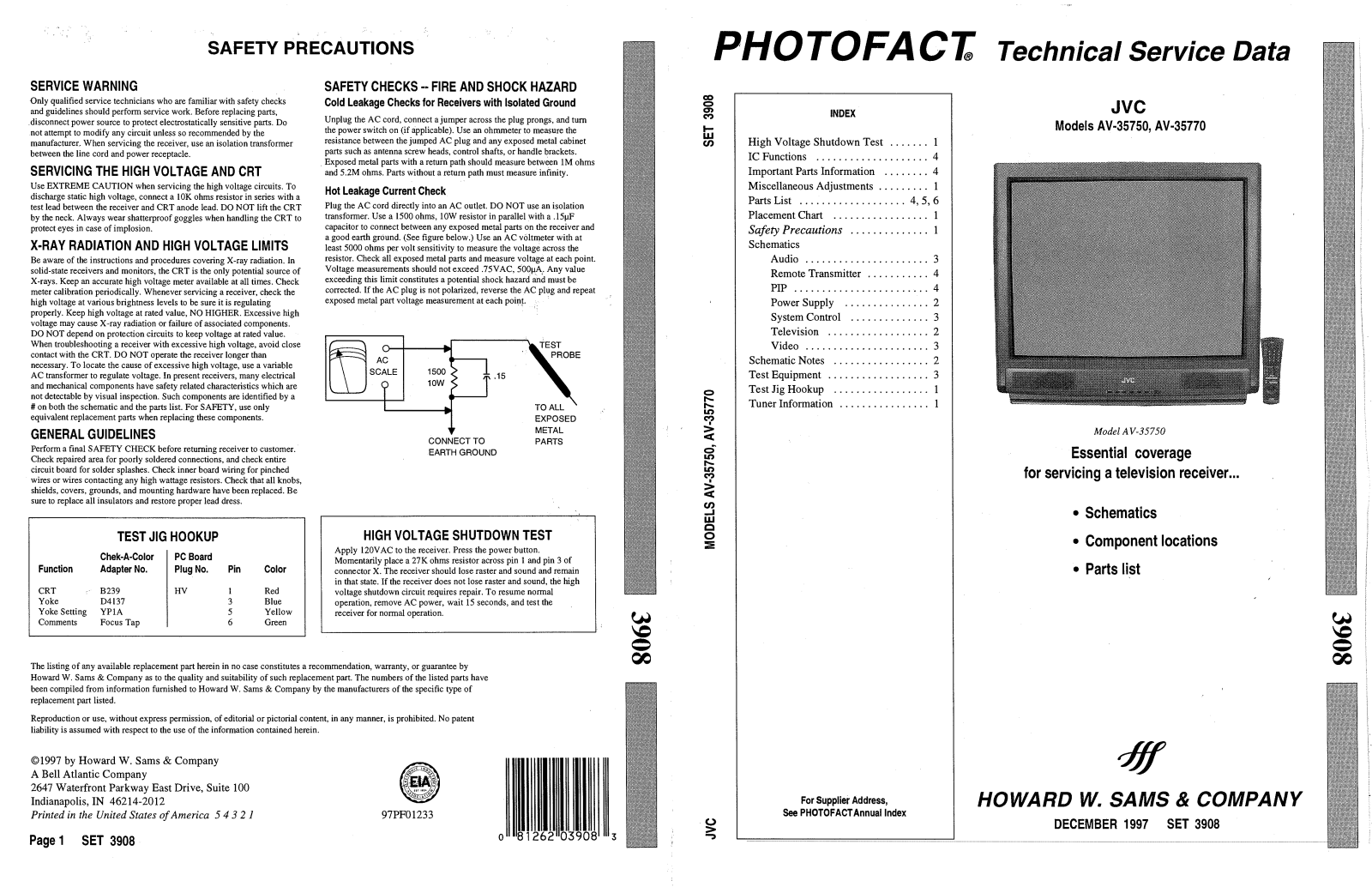 JVC AV-35750 Service Manual