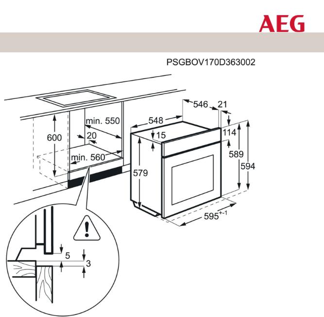 AEG BCR542350M User Manual