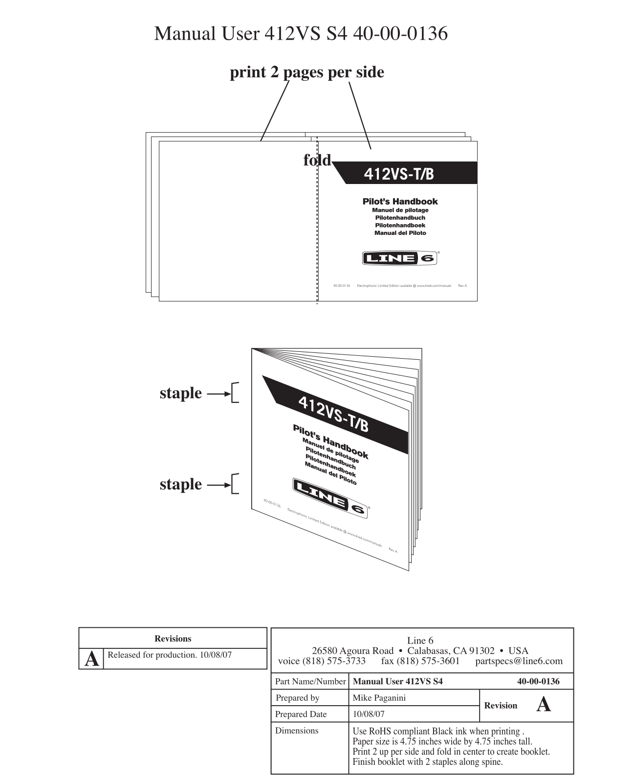 Line 6 412VS-T-B User Manual