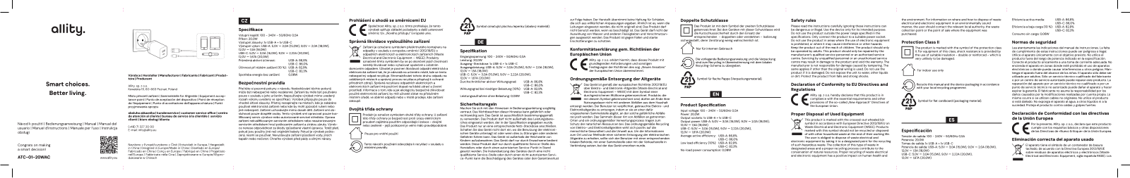 allity ATC-01-20WAC User guide - ManualMachine.com