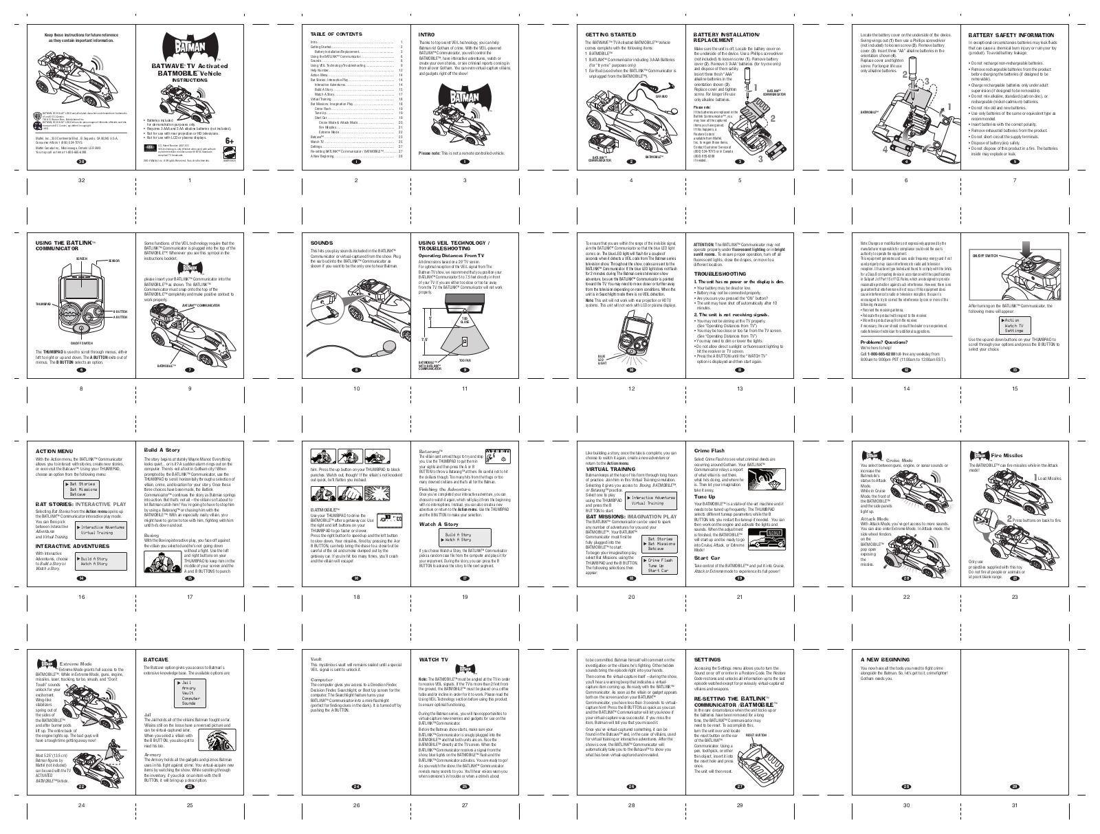 Fisher-Price G8876 Instruction Sheet