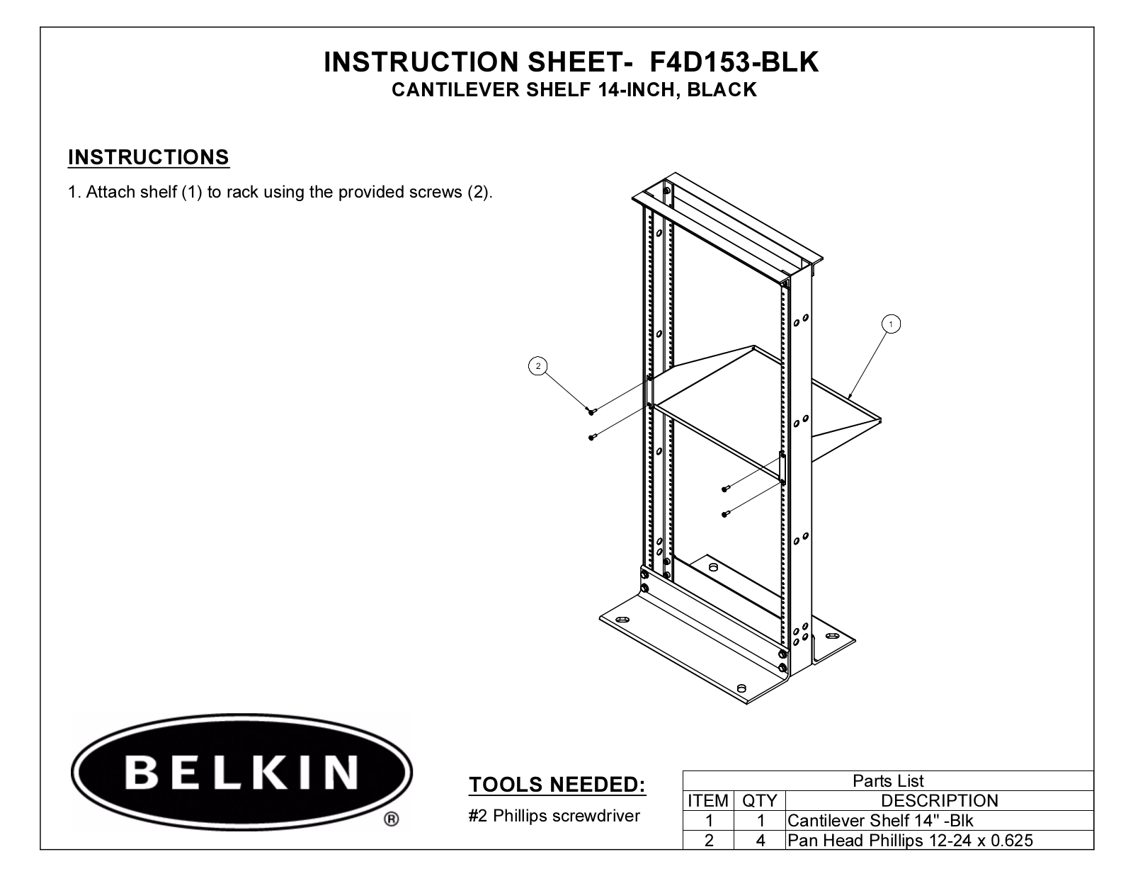 Belkin F4D153-BLK User Manual